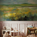 Sunlit Meadow Mural Wallpaper - Warm Tone - room preview 02
