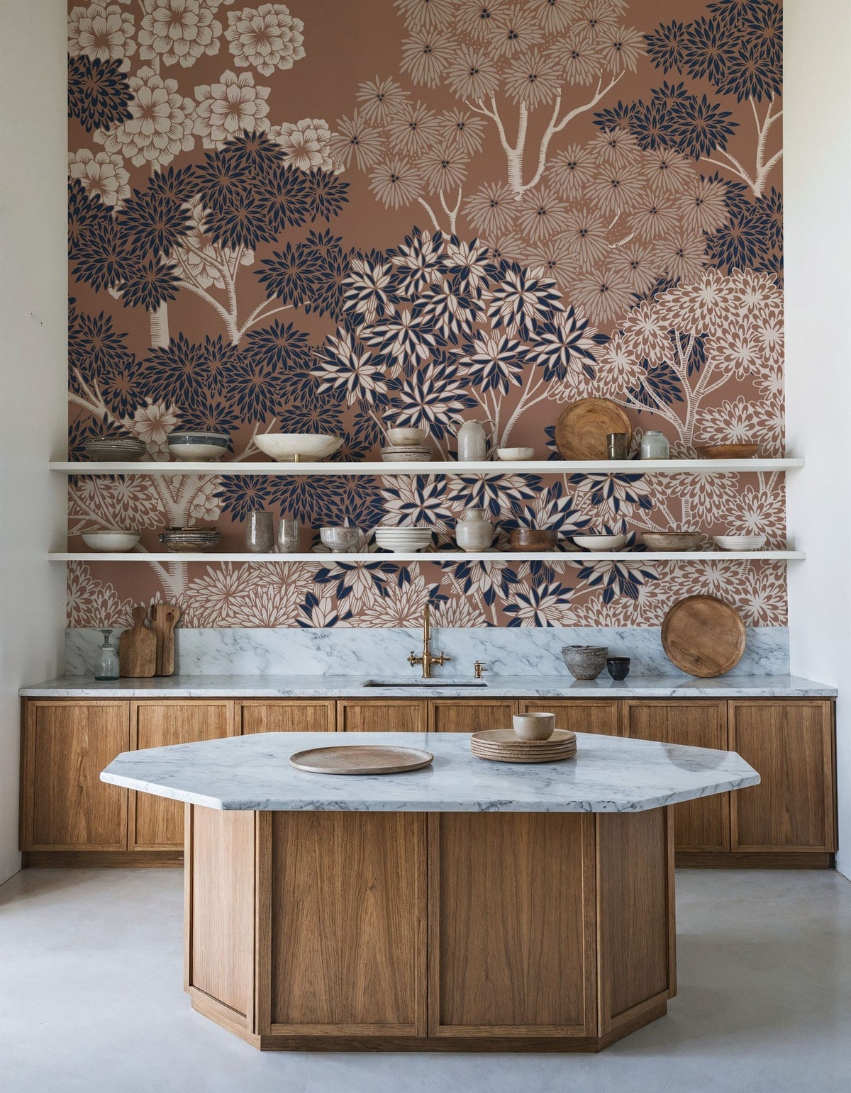 Overleaf Woodland, Fudge Mural Wallpaper - room preview 02