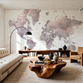 World Map Cities - Noelie Mural Wallpaper - room preview 02