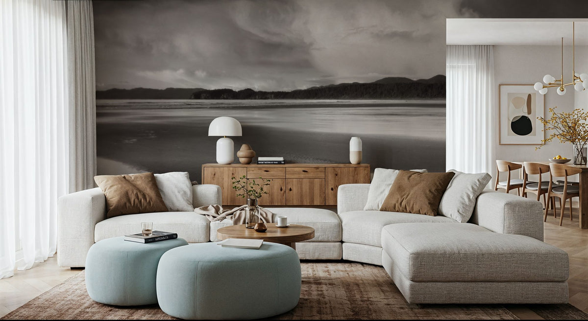 Clearing Storm on Washington Coast IV Mural Wallpaper - room preview 02