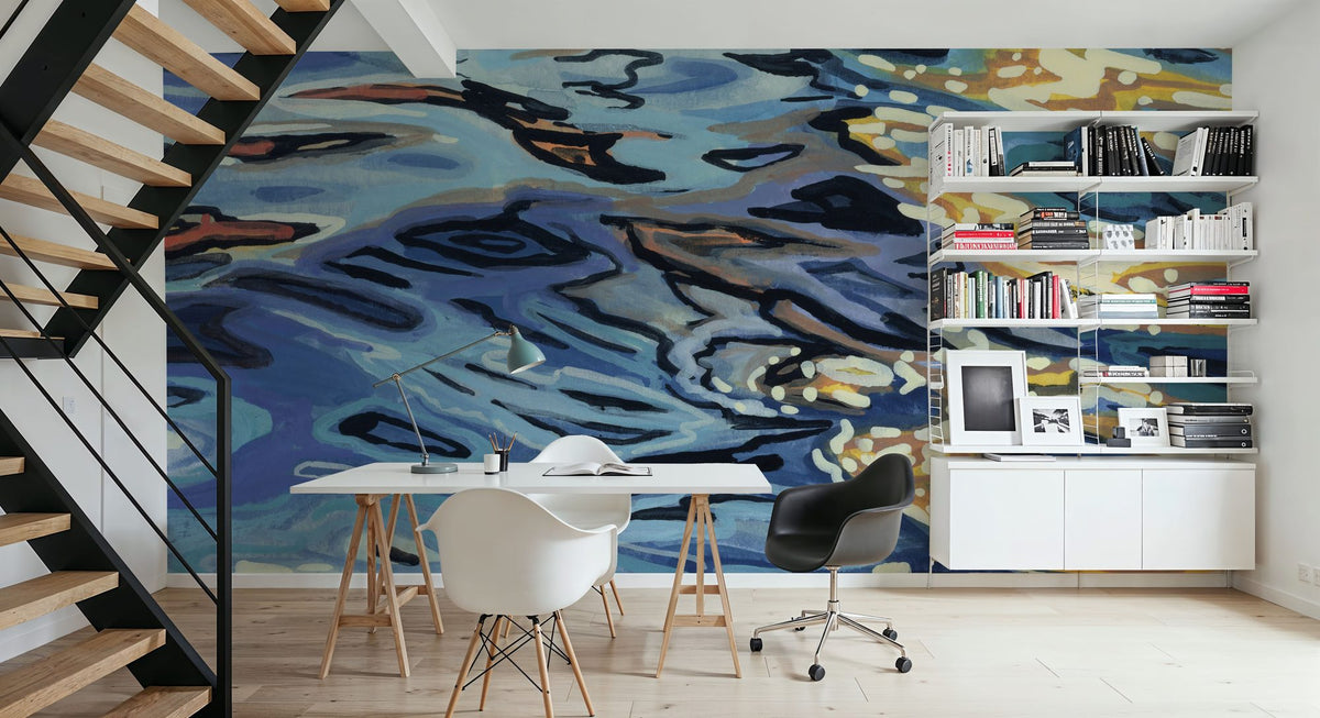Sunrise on Rippling Water Mural Wallpaper - room preview 02