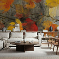 Autumn Rain Mural Wallpaper - room preview 02
