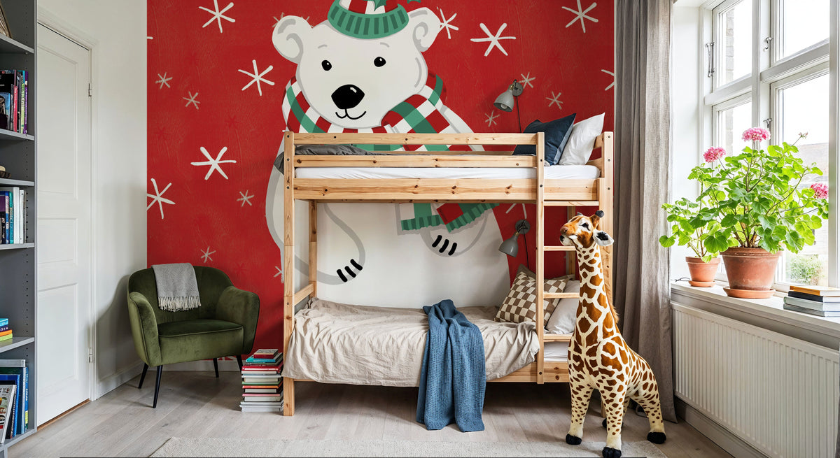 Festive Christmas III Mural Wallpaper - room preview 02