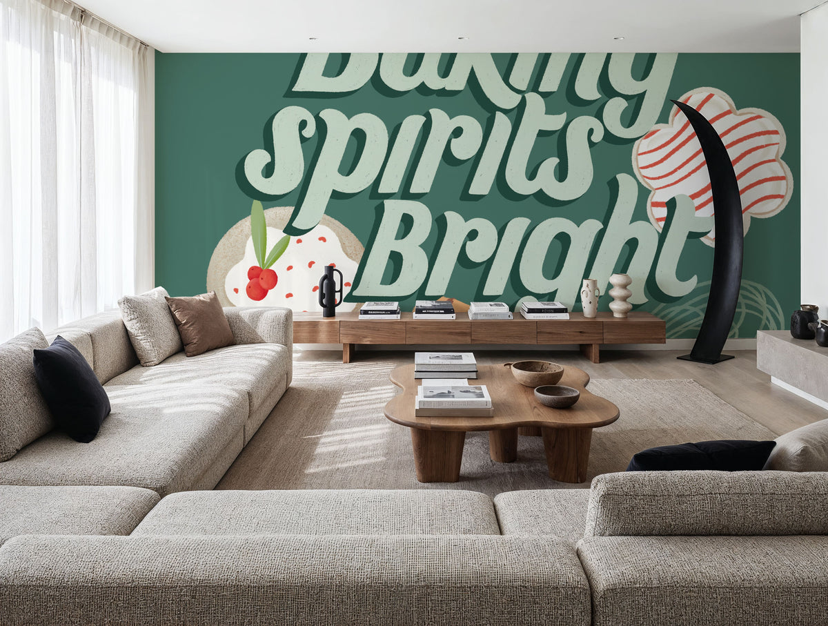 Home For the Holidays III Mural Wallpaper - room preview 02
