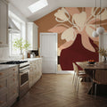 Calico Tulips Mural Wallpaper - room preview 02
