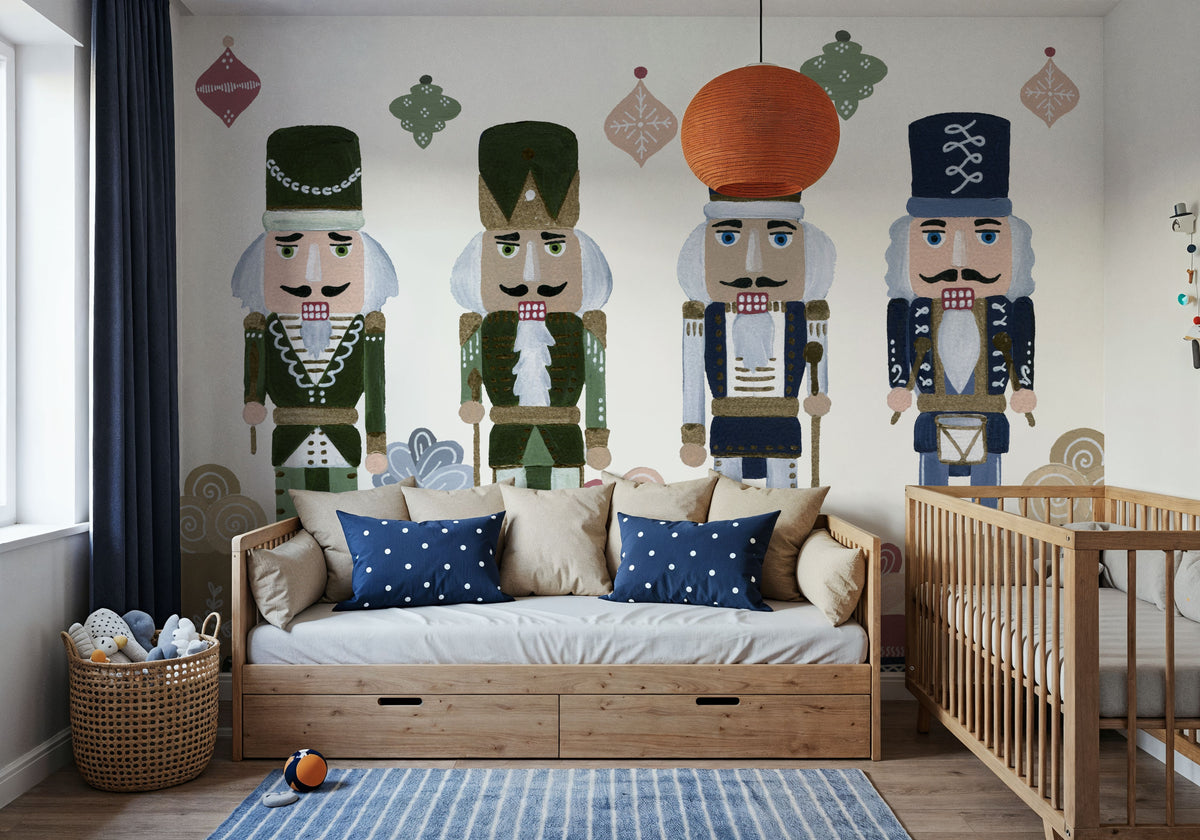 Vintage Nutcrackers I Mural Wallpaper - room preview 02