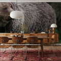 British Columbia Grizzly in a Field Mural Wallpaper - room preview 02
