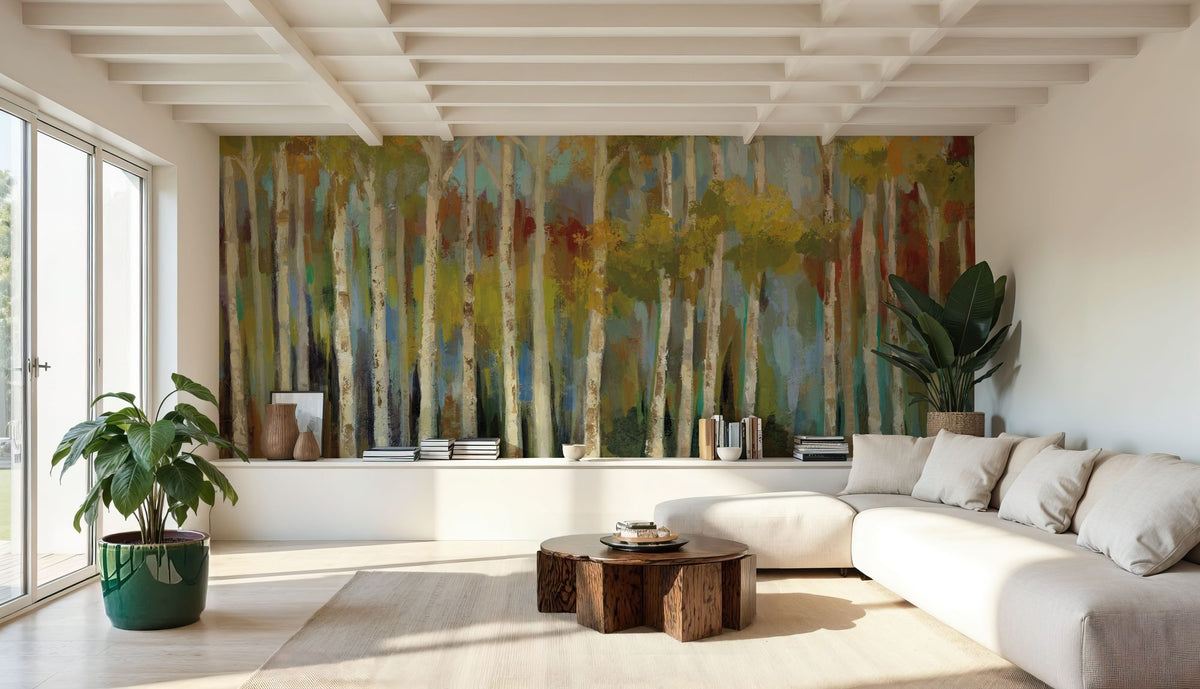 Young Forest Mural Wallpaper - room preview 02