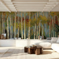 Young Forest Mural Wallpaper - room preview 02