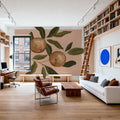Orange Study I Mural Wallpaper - room preview 02