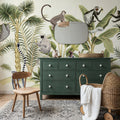 Where the Monkey's Play Mural Wallpaper - room preview 02