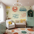 Surf Club Mural Wallpaper - room preview 02