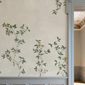 Rambling Rose, Mustard on Cream Mural Wallpaper - room preview 02