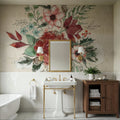 Festive Blooms VI Mural Wallpaper - room preview 02