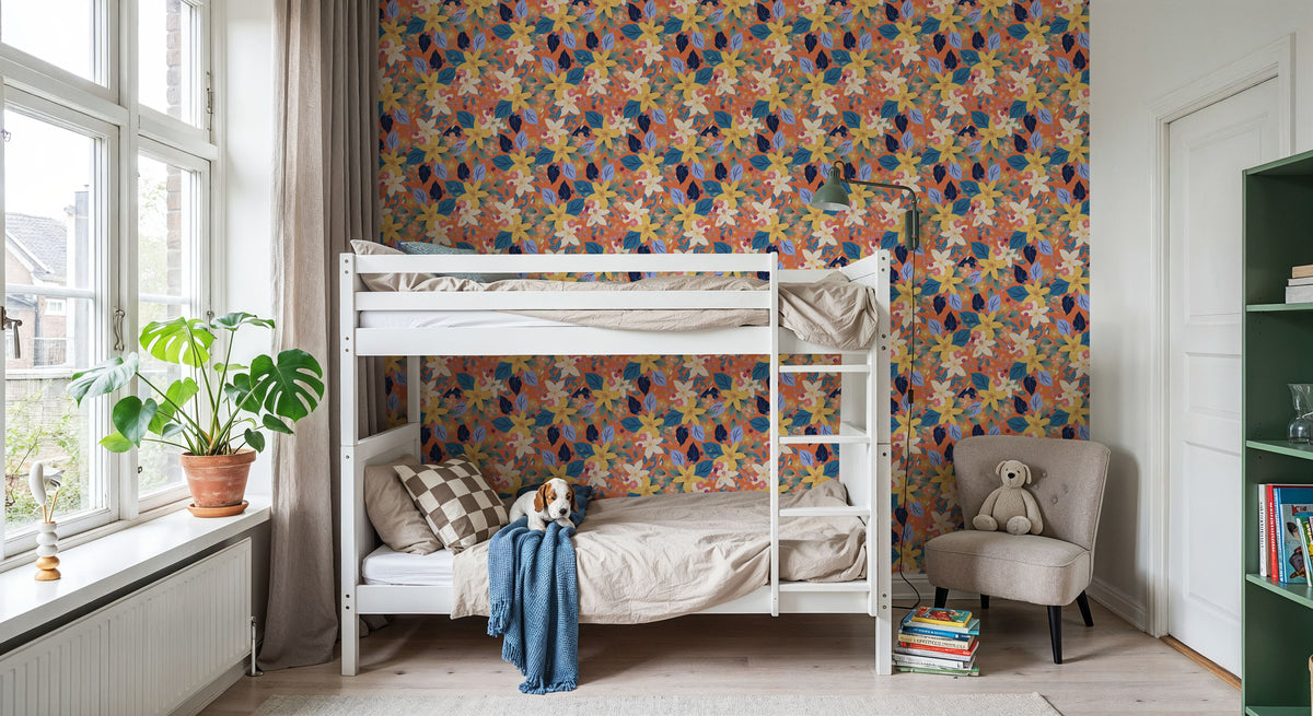 Flowers and Berries Mural Wallpaper - room preview 02