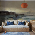 Winter Lake Mural Wallpaper - Neutral Tone - room preview 02