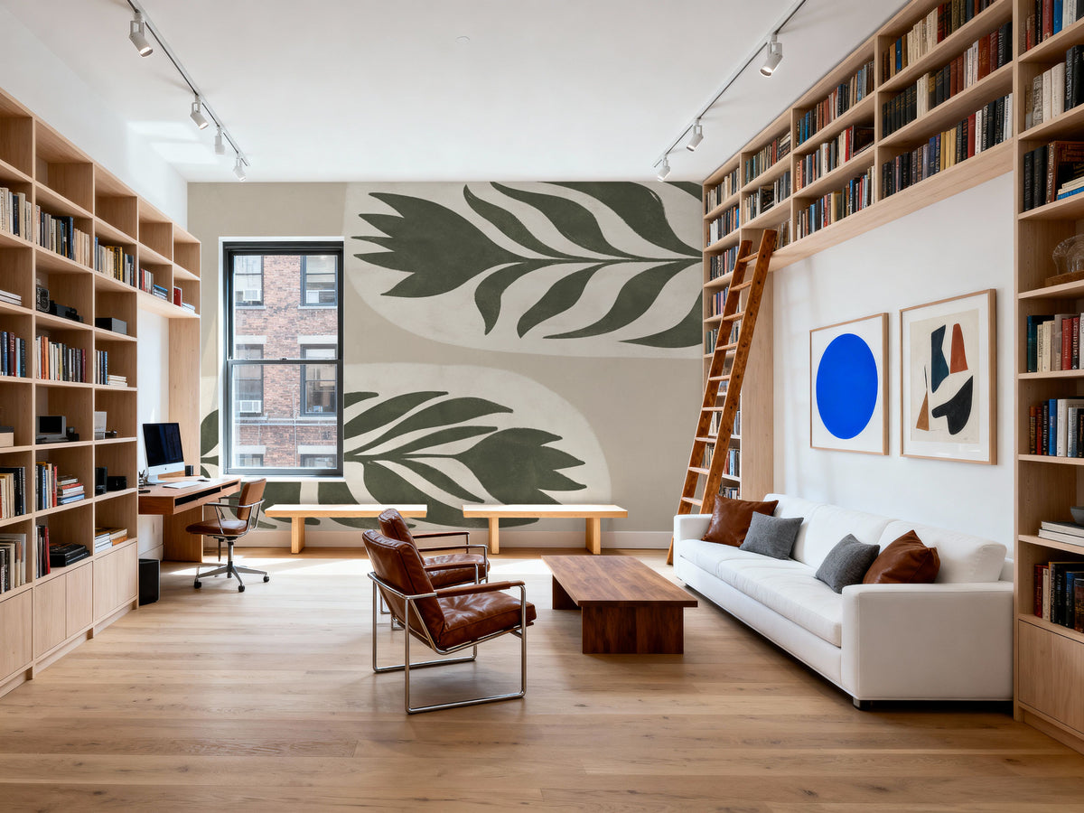 Floral Simplicity II Mural Wallpaper - room preview 02