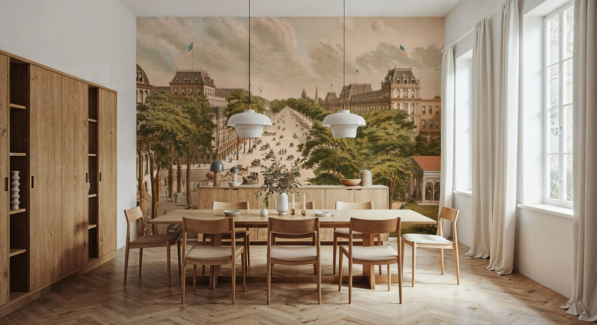 Dwellpaper Vintage Saratoga Springs, New York Mural Wallpaper image 2