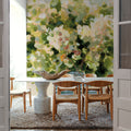 Hydrangeas in Vase Mural Wallpaper - room preview 02