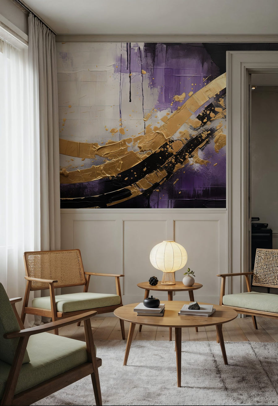 Watercolor Wallpaper Mural – Watercolour Wall Mural – Space Rainbow