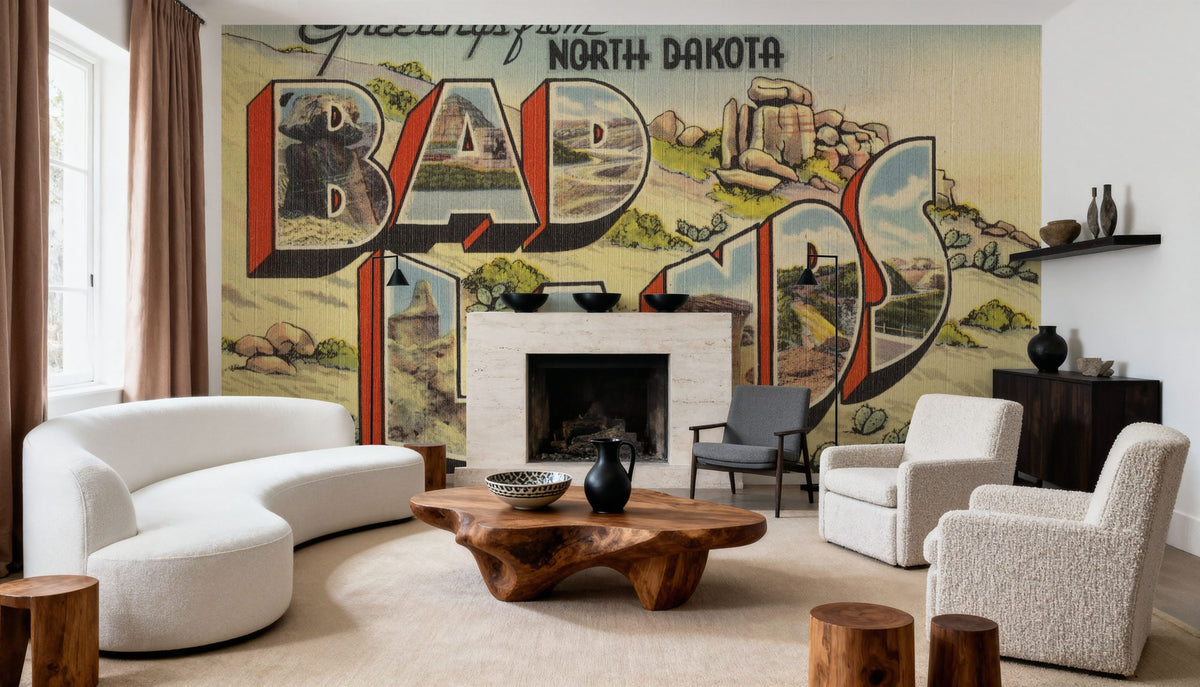 Greetings From Badlands Mural Wallpaper - room preview 02