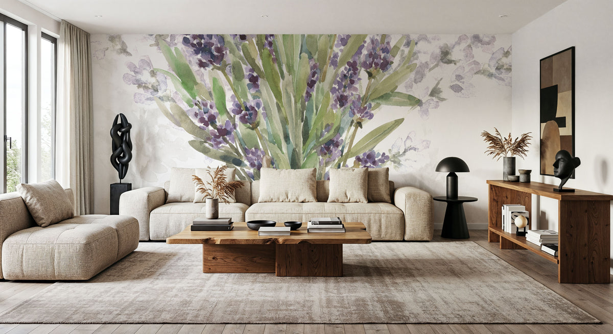 Fresh Lavender II Mural Wallpaper - room preview 02