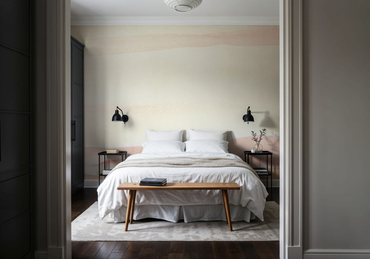 Pink Sunset II Mural Wallpaper - room preview 02