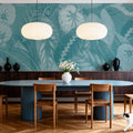 Secret Leaves Mural Wallpaper - Cool Tone - room preview 02