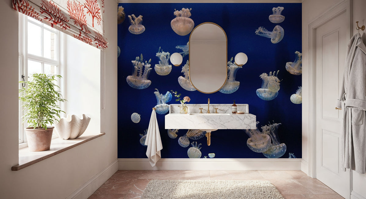 Jellyfish Mural Wallpaper - room preview 02