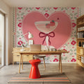 Blooming Hearts VI Cocktail Mural Wallpaper - room preview 02