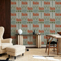 Woodland Scenes Gray Mural Wallpaper - room preview 02