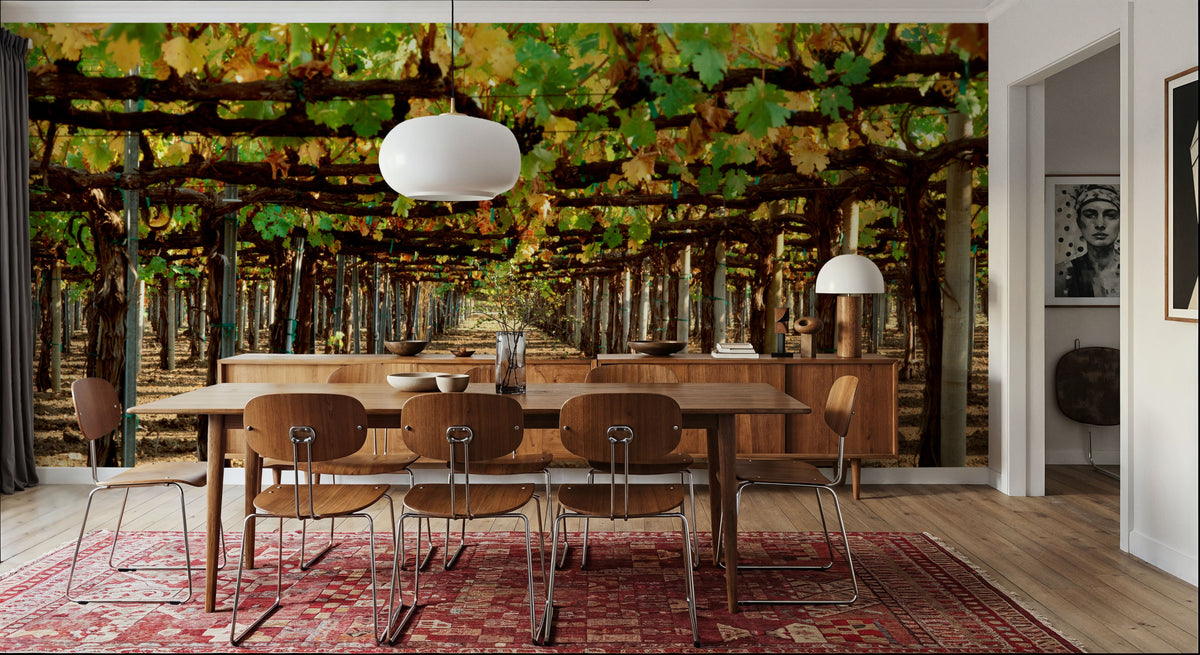 Vineyard Roofing Mural Wallpaper - room preview 02