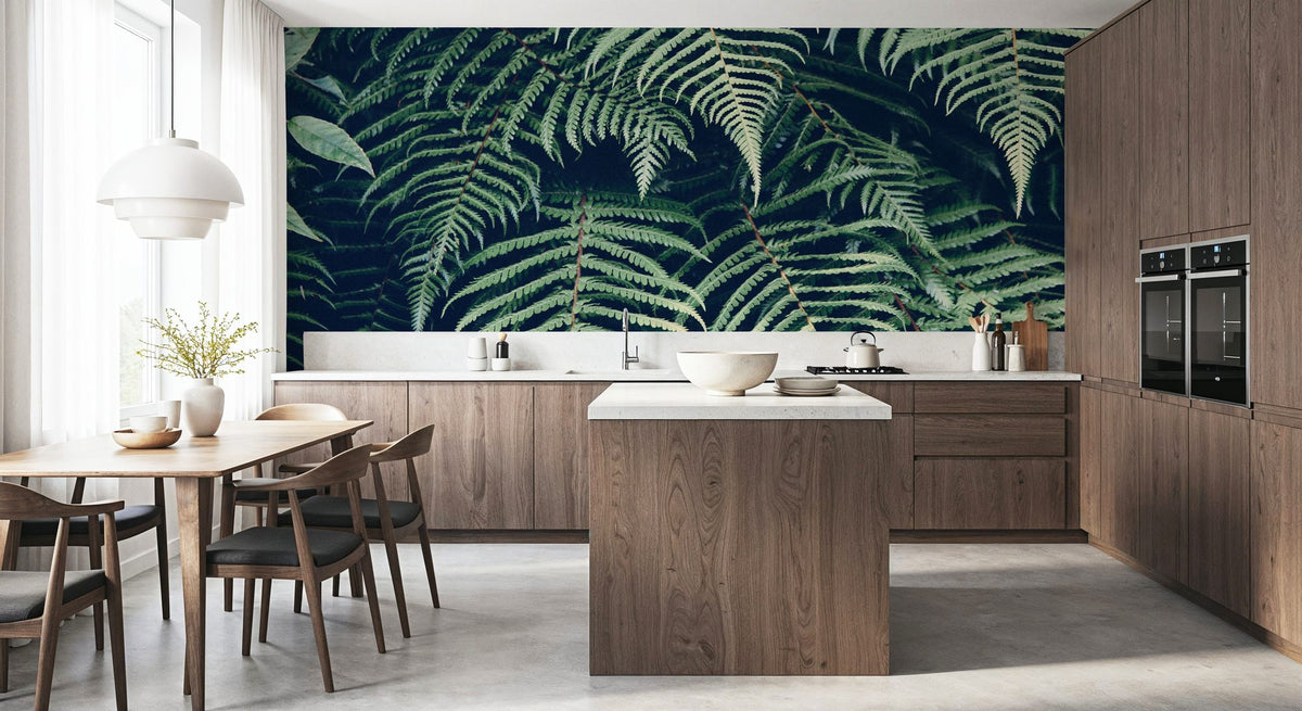 Fern Leaves Mural Wallpaper - room preview 02
