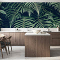 Fern Leaves Mural Wallpaper - room preview 02
