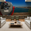 Pier Binoculars Mural Wallpaper - room preview 02