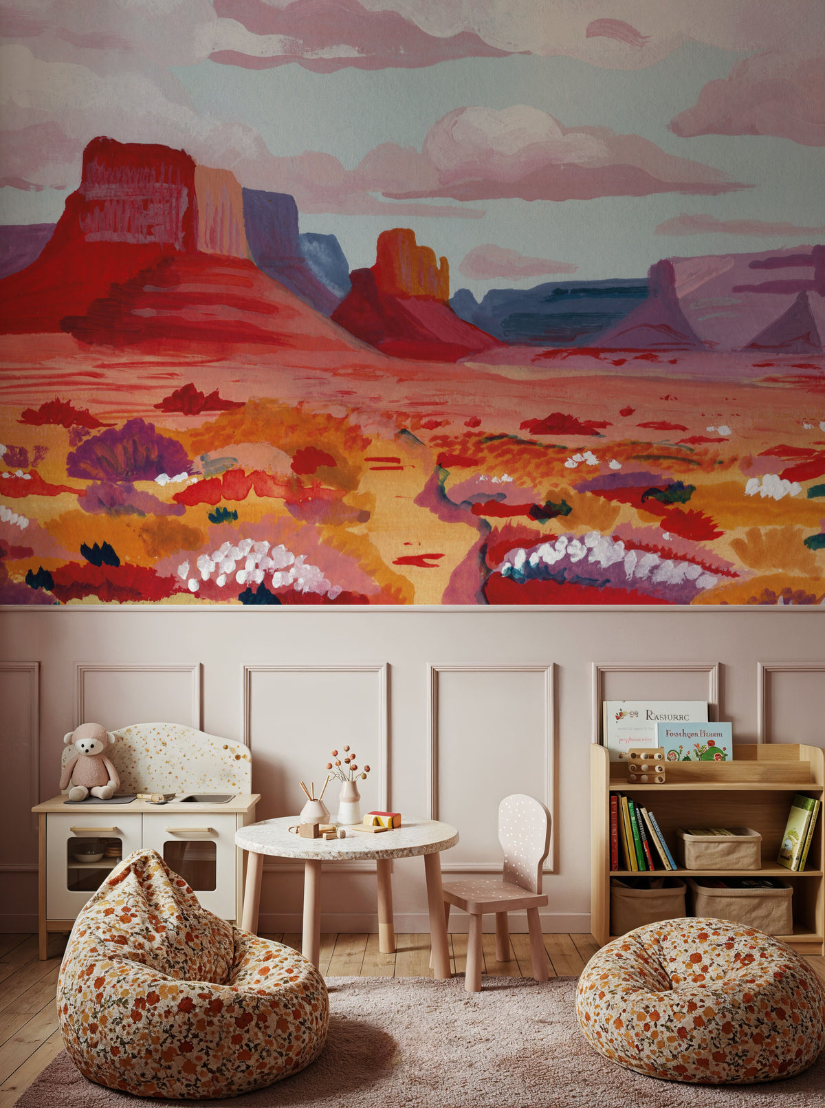 Desert in Bloom Mural Wallpaper - room preview 02