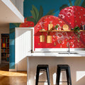 Strawberries Mural Wallpaper - room preview 02