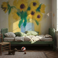 Sunflowers Mural Wallpaper - room preview 02