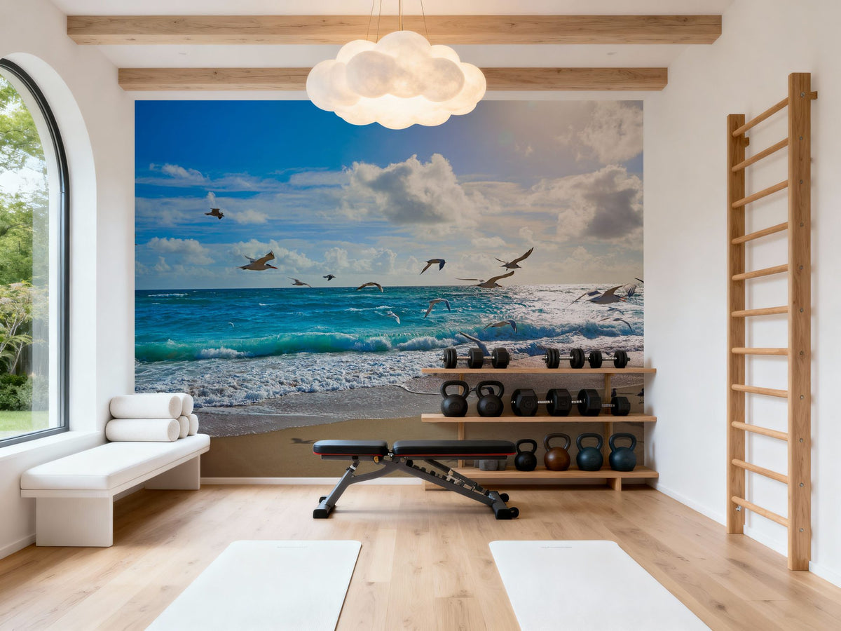 Singer Island Mural Wallpaper - room preview 02