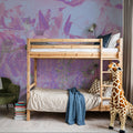 Dream Lupine, Washed Periwinkle Mural Wallpaper - room preview 02
