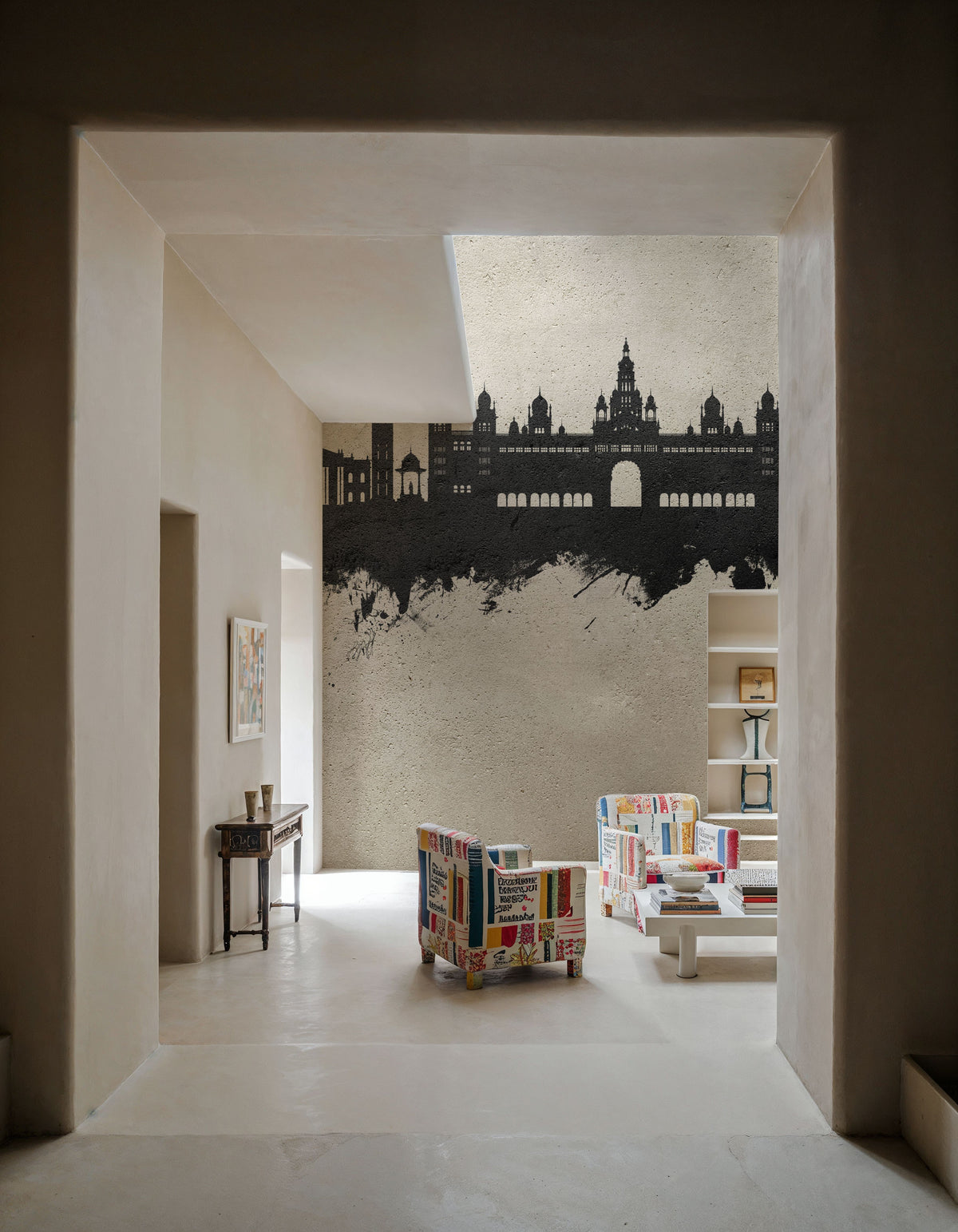 Mysuru Skyline India Mural Wallpaper - room preview 02