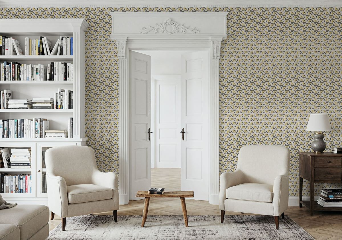Yellow Climber Mural Wallpaper - room preview 02