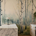 Summer Birch Mural Wallpaper - Neutral Tone - room preview 02