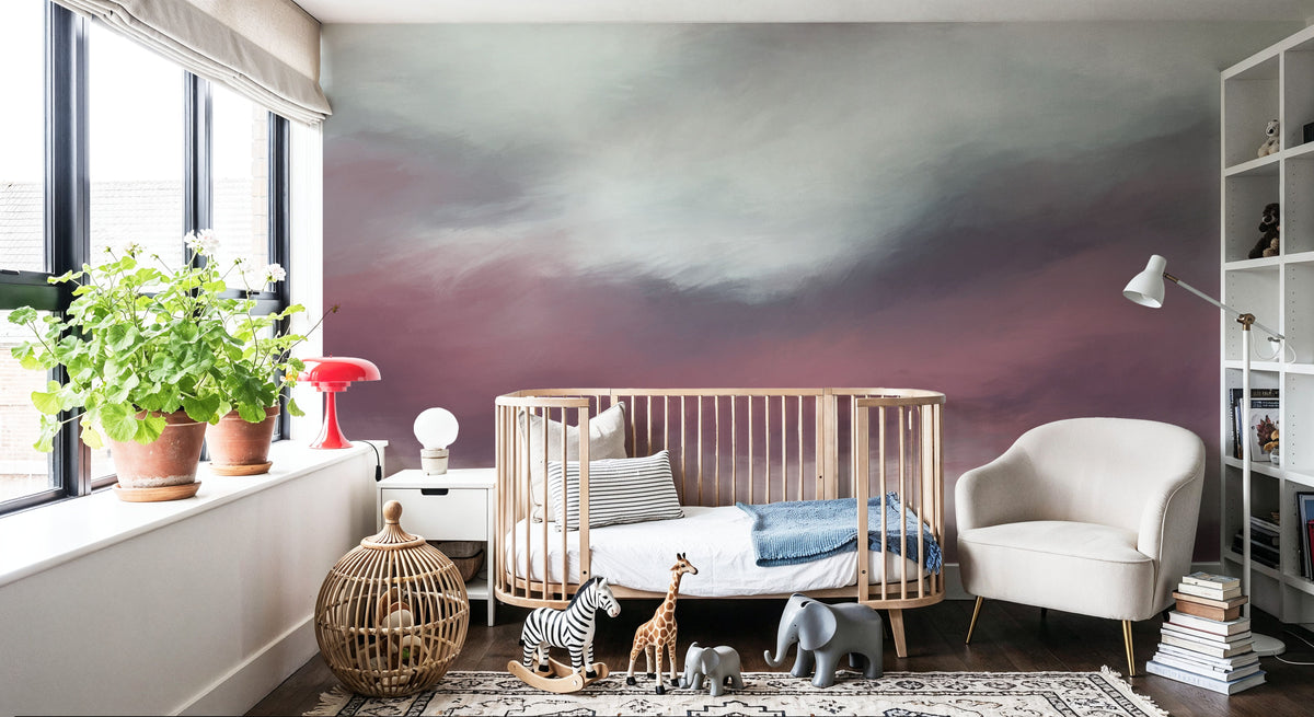 The Silent Horizon, Rose Mural Wallpaper - room preview 02