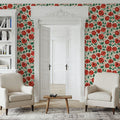 Red As a Rose Mural Wallpaper - room preview 02