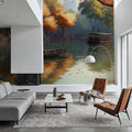 Silent Lake Mural Wallpaper - room preview 02