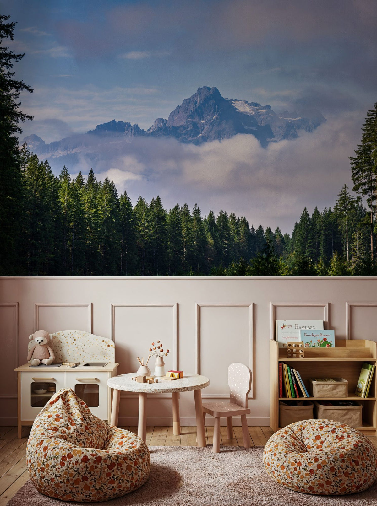 Whitehorse Mountain Mural Wallpaper - room preview 02