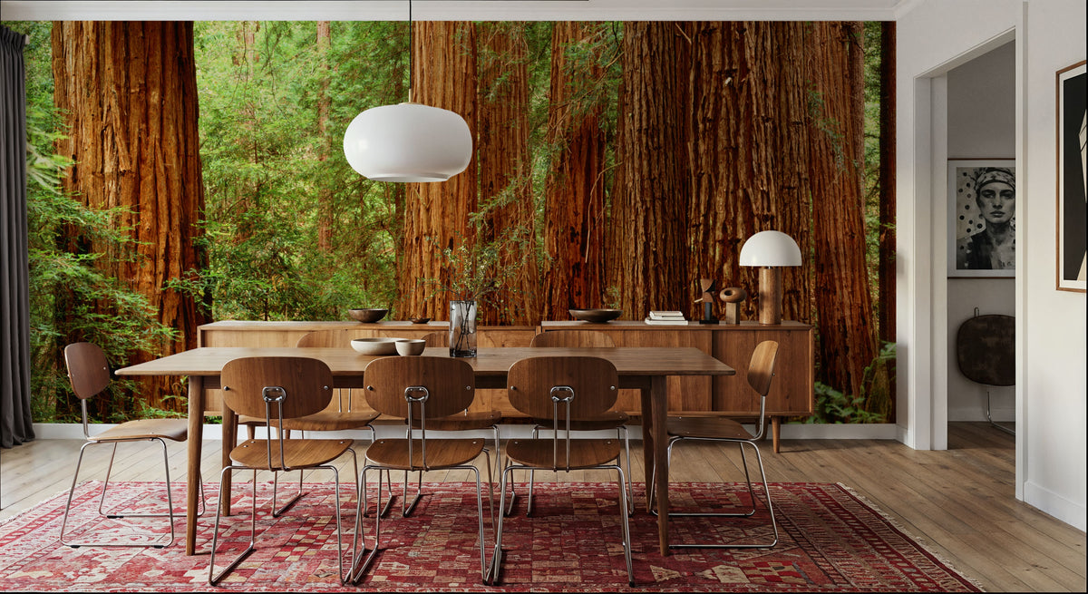 Ancient Timber Glow Mural Wallpaper - room preview 02