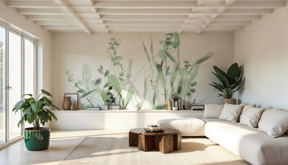 Grass Fields Mural Wallpaper - room preview 02