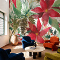 December Flowers Mural Wallpaper - room preview 02